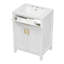 Ensemble de meuble-lavabo 24 po avec lavabo en céramique-104413962
