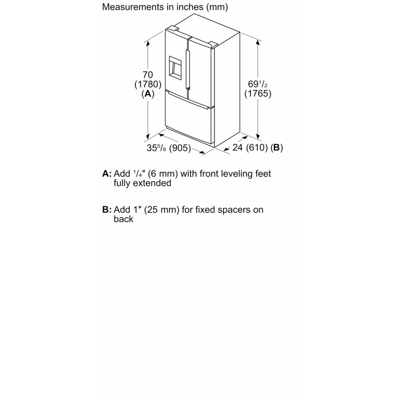Free-Standing Fridge-Freezer