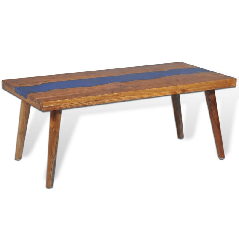 Misael Solid Wood Four Leg Coffee Table