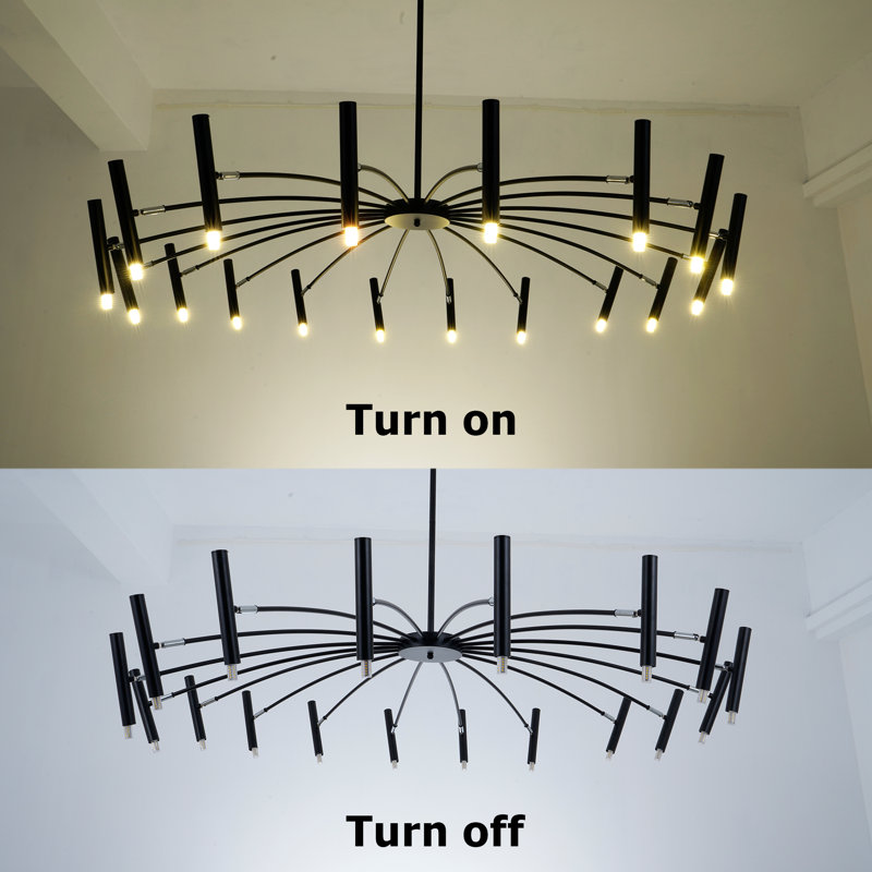 Lustre linéaire moderne à 18 lumières Harbot