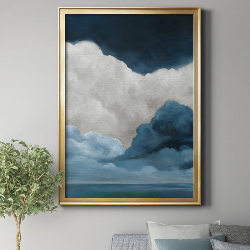 Nature's Drama I par J Paul - Reproduction d'art sur toile encadrée, H 18,5 po x l 24,5 po x P 1,5 po, Doré
