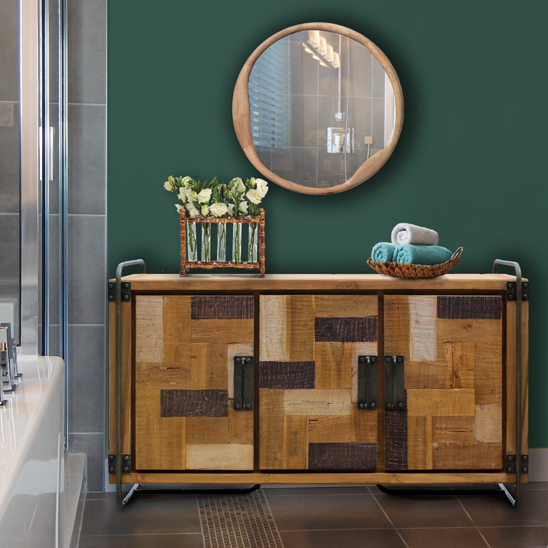 Armoire de salle de bain en bois massif l 59 po x H 35 po x P 20 po