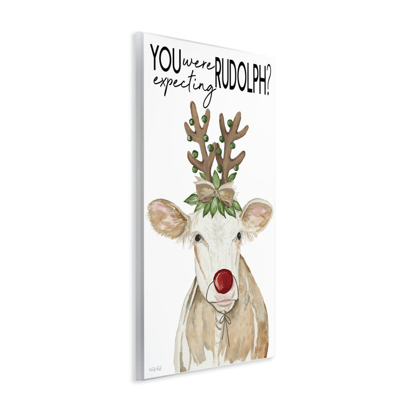 «You Were Expecting Rudolph», plaque murale par Cindy Jacobs, H 15 po x l 10 po