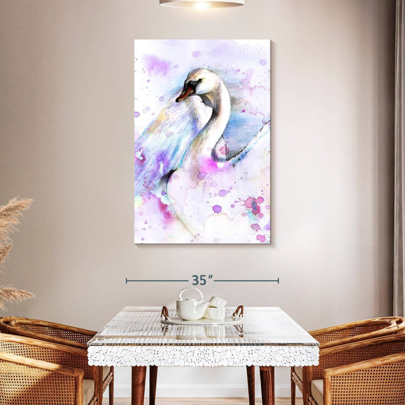 Brampt Abstract Swan, 48" H x 32" W