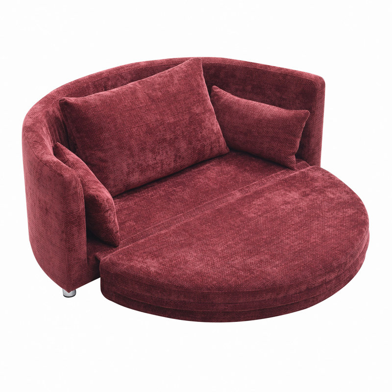 Canapé-lit pliable, canapé-lit de plancher, multifonctionnel, lit circulaire, canapé de futon réglable, canapé-lit pliant, double, pour balcon, salon, canapé-lit