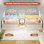 Upholstered Daybed with Charging Station & Hydraulic Storage, Corner Bed with LED Headboard-1087049670-1087049668