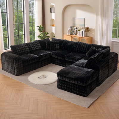 8 - Piece Compression Upholstered Sectional
