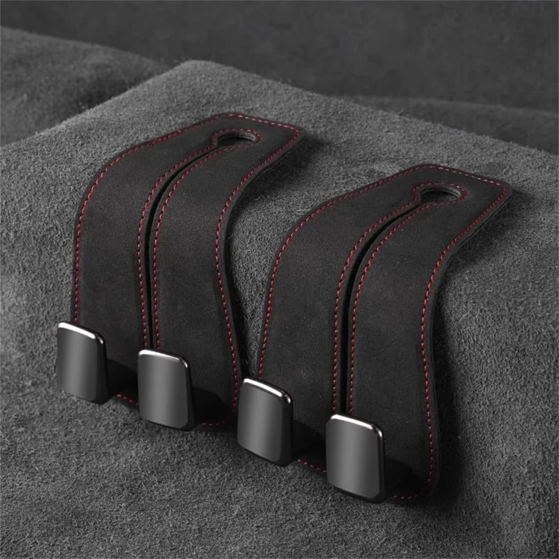 Sac à dos en cuir Siège de voiture Crochets et appui-tête pour téléphone, BK