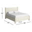 Lit plateforme tapissier Asel-83453917