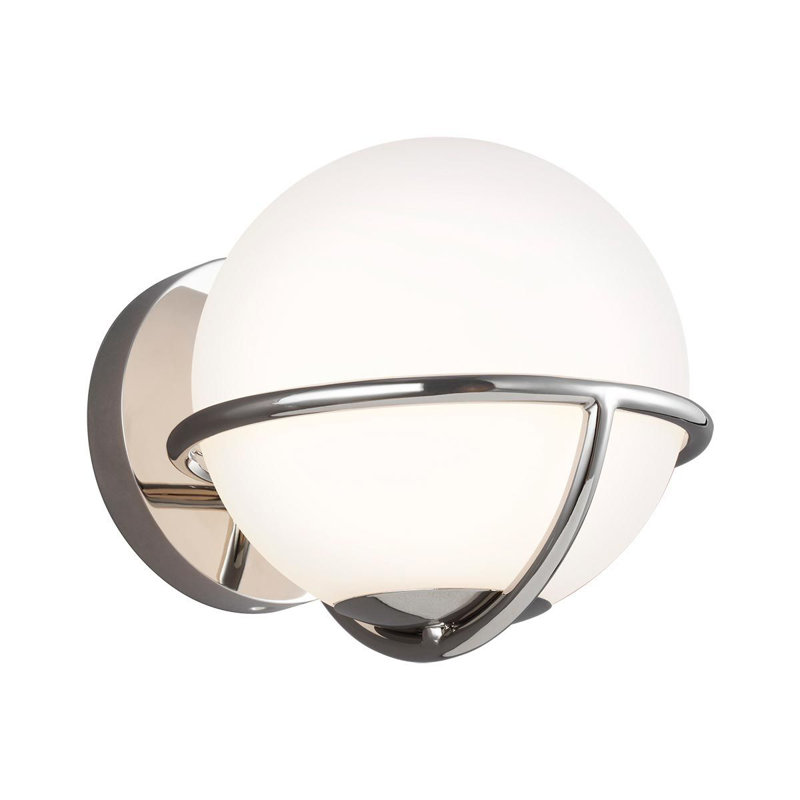 Reynaldo Armed Sconce, Polished Nickel