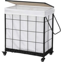 eHemco Panier à linge double inclinable en lin et Commentaires - Wayfair  Canada