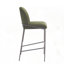 Ensemble de 2 tabourets de bar rembourrés d'intérieur en métal-1839160624