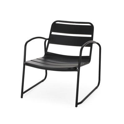 Chair: Matte Black Iron, Making Backyard & Patio More Appealing, 24.62 In. Height, 13.19 Lb Delightful In 24.94 Depth,
