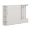 Lit escamotable avec rangement et lumières DEL, cadre mural escamotable peu encombrant avec tablettes et armoire-131100506