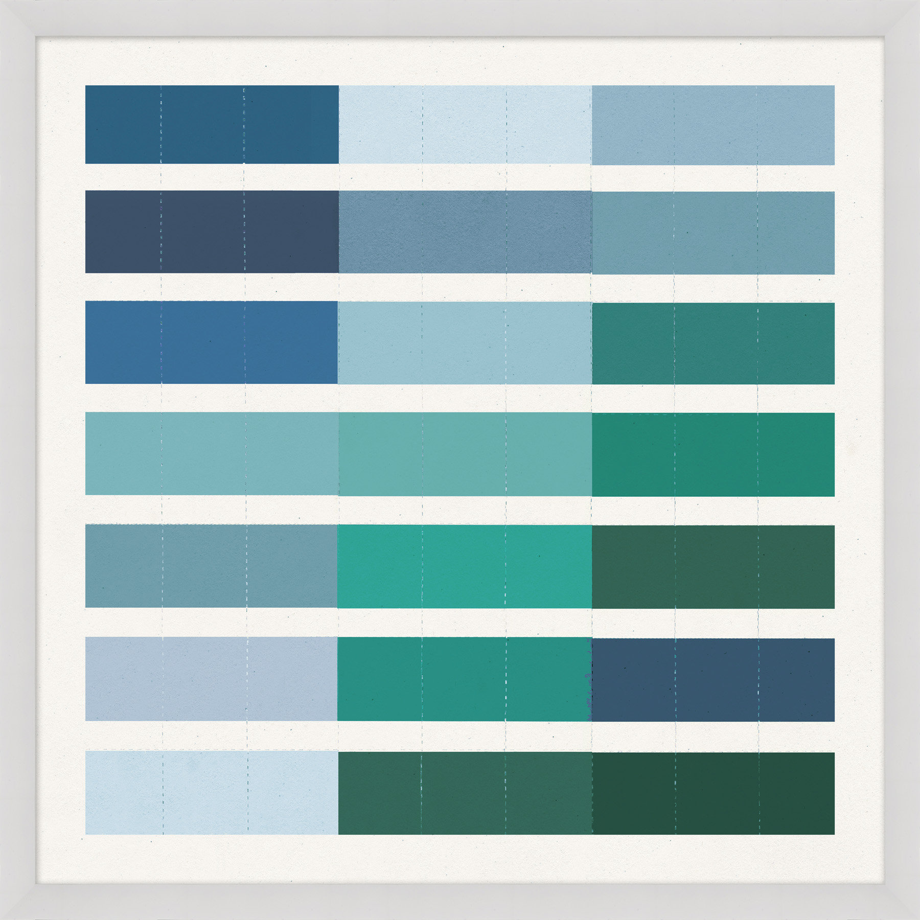 Wendover Art Group Shades of Blue 3 - Picture Frame Graphic Art on ...