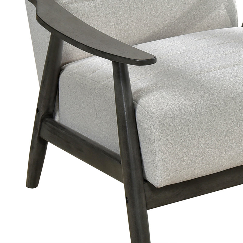 Fauteuil d'appoint décontracté de style transitionnel 1pc, Blanc