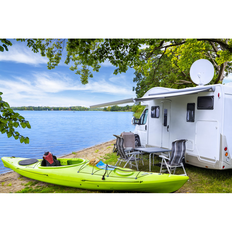 Holidays in Summer at the Lake, Germany 1 Piece Wall Art on Canvas, 20cm H x 30cm W