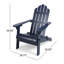 Chaise Adirondack pliable en bois massif Lilwenn-71034669