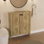Meuble-lavabo pliable avec évier en céramique et installation brevetée en 1 minute, gris antique-421228350-421228293