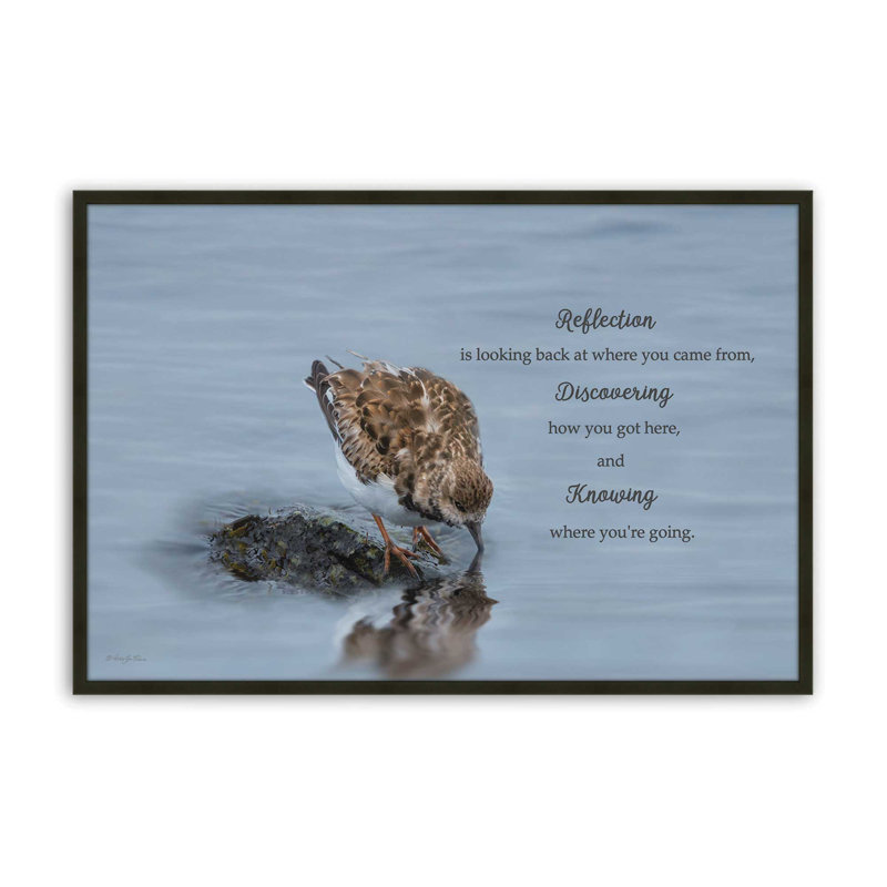 «Reflection» par Robin-Lee Vieira, reproduction d'art, Black, 18 W x 12 H, Framed Print
