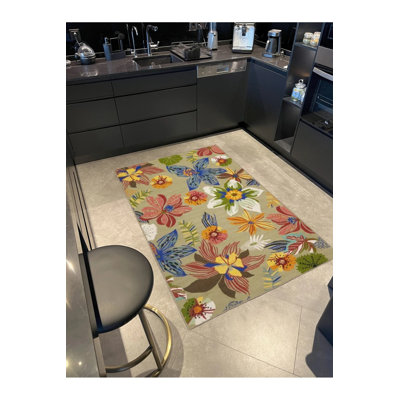 Multicolored Floral Patterned Creative Modern Decorative Carpet