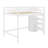 Jakema Full Size Loft Bed with Built-in Storage Wardrobe and Staircase-1011061231