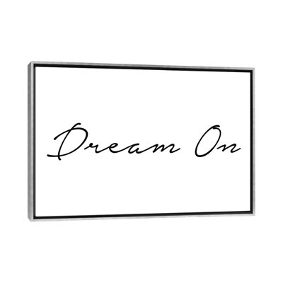«Dream on», reproduction d'art textuel