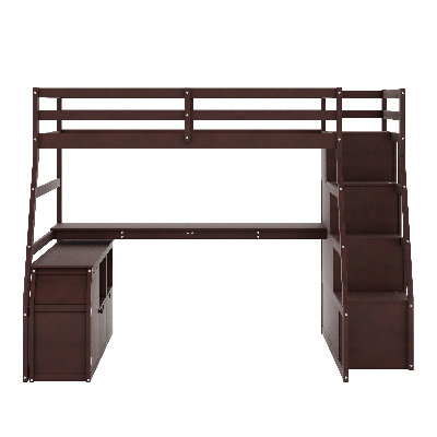 Loft Bed With 7 Drawers