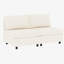 Canapé modulaire modulaire, coussin de dossier relaxable, chenille beige, 4, P 98,72 po x l 64,61 po H 32,74 po, poids de 183,77 lb avec option de rangement, confortable, profondeur, largeur, hauteur,-1666840159