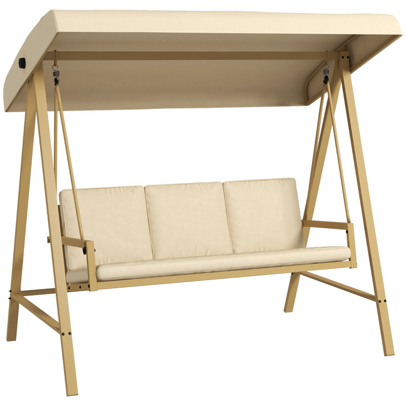 Yair 3 Person Porch Swing with Canopy