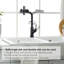 Robinet de cuisine à cascade avec douchette extractible, robinet d'évier de cuisine à poignée simple avec douchette extractible, robinet de cuisine rotatif à 360 °