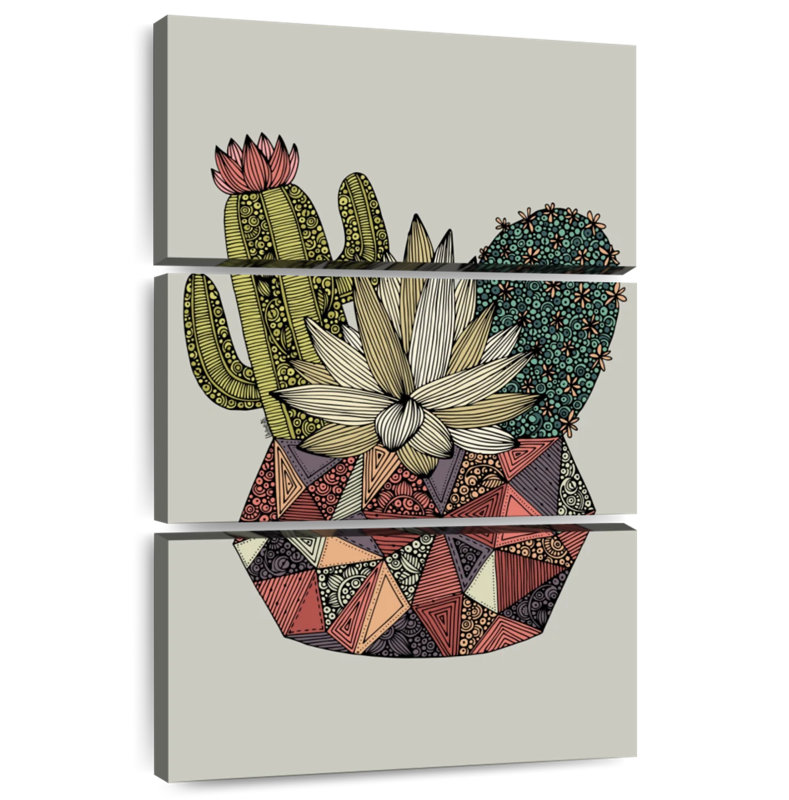 Harnek Geometric Cactus, 32" H x 20" W