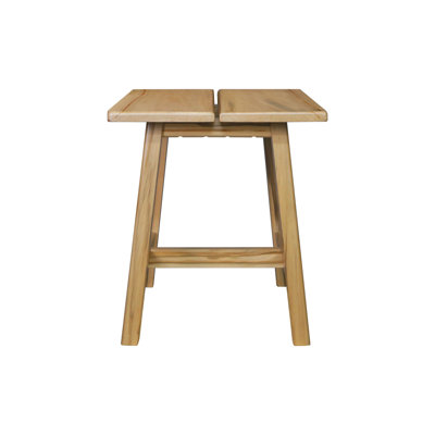 100% American Hardwood Rectangle Stool With Split Top by Gracie Oaks