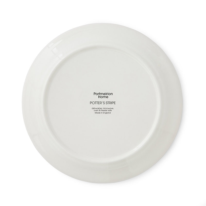 Portmeirion, Potters Stripe - Bread Plates, Black