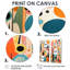 «Pink Mid Century Playful Patterns II», art mural moderne sur toile Mid-Century-564623236-564623232-564623234