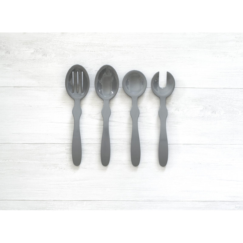 Ensemble de 2 assiettes à salade Mclemoore, Gris
