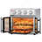 Plumchef 26QT Extra-Large French Double-Door Air Fryer Convection Toaster Oven, 1700W, 7 Preset Menus, 7-In-1 Multi-Function For Bake, Roast, Grilling,Toast,Dehydrate& Defrost, Stainless Steel-121407868