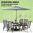 Durable Conversation Set,Outdoor Furniture Set,8 Pieces Patio Furniture Set-447677623