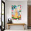 «She Waits Anxious Vintage Abstract Landscape Portrait», art mural-643589312