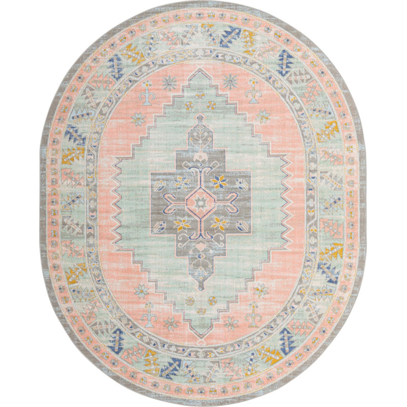 Matthei Oriental Indoor Rug, Oval 8' x 10'