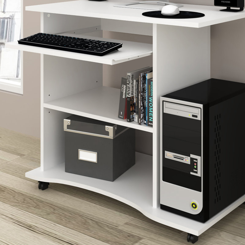 Rawald Computer Desk, White