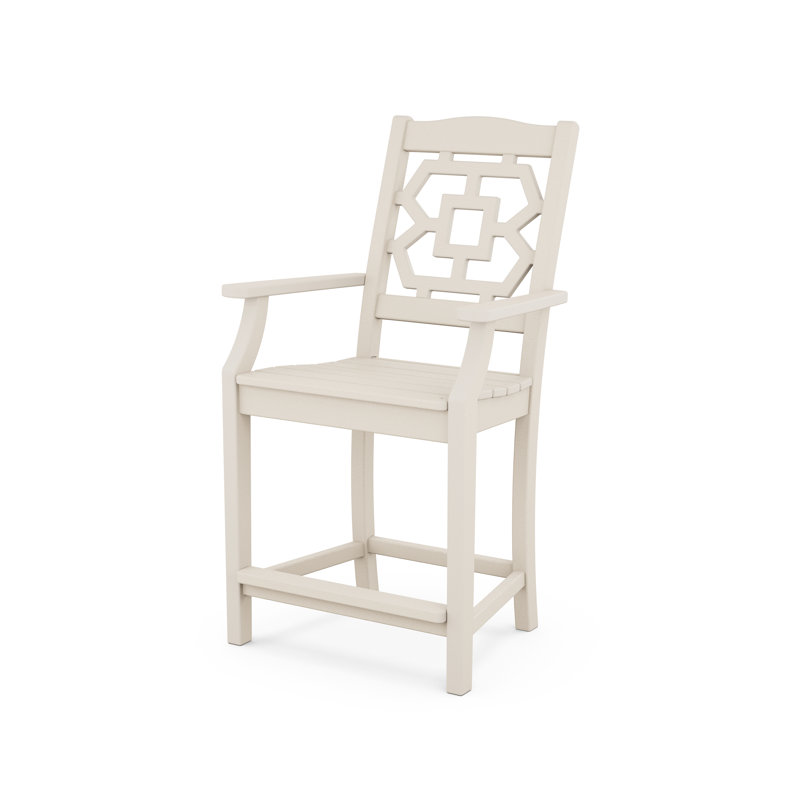 Ensemble repas pour 4 personnes avec table carrée Chinoiserie, Sable
