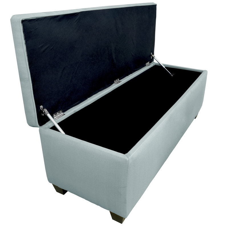 Banc de rangement pour chaussures Averi, Grand, Vert brume de mer