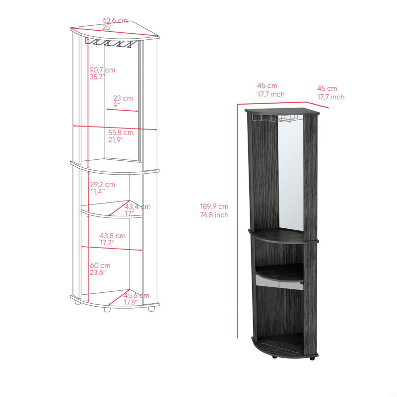 Corner Bar Cabinet