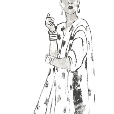 Fashion Plate Power II by June Erica Vess - Wrapped Canvas Painting