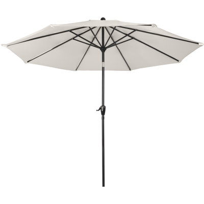 Kelton Patio Umbrella with Auto Tilt - 10' Easy Crank Outdoor Umbrella with Vented Canopy for Deck, Balcony, Porch, Backyard, or Pool by Pure Garden