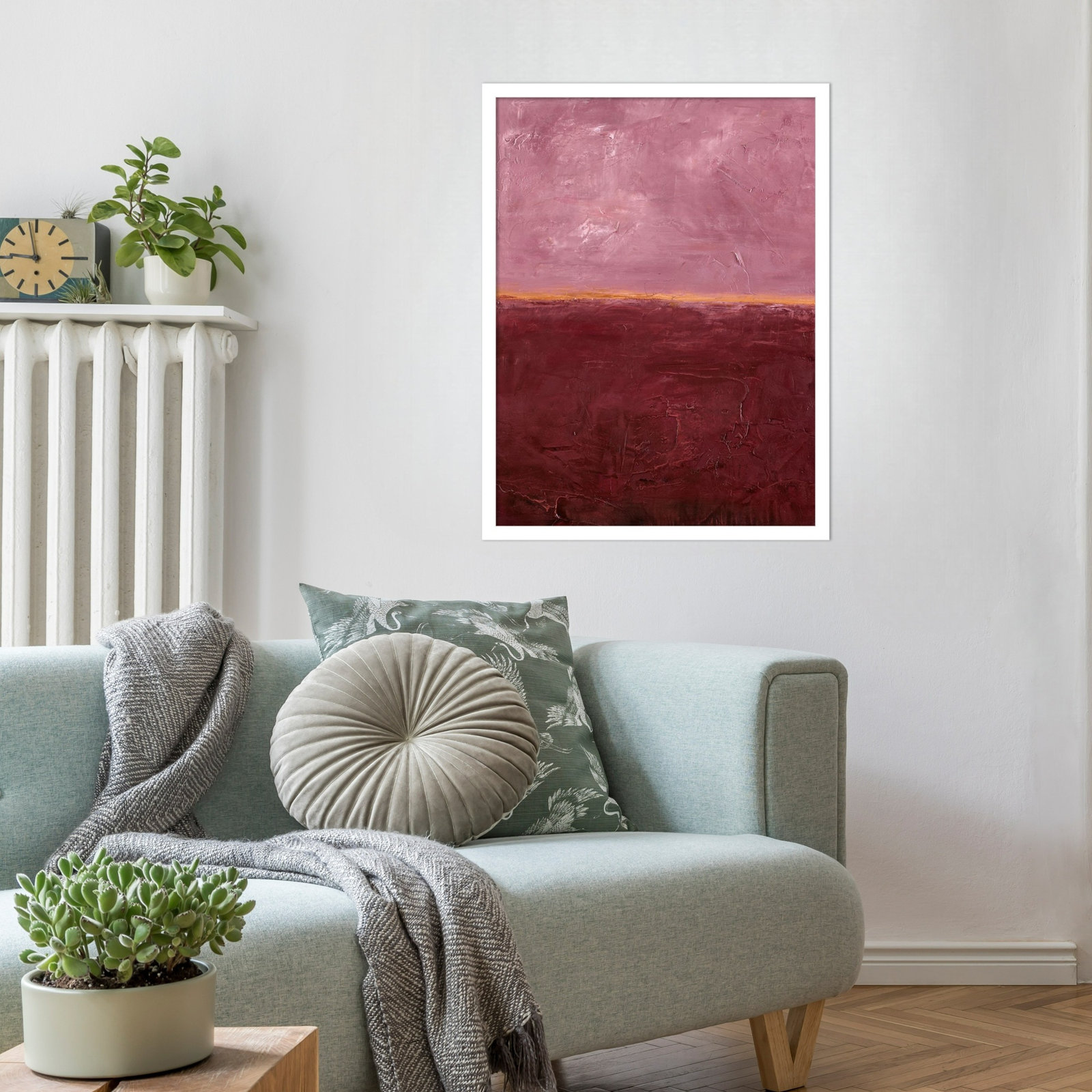 Edge Rose Print by Design Fabrikken, 25" H x 19" W, White