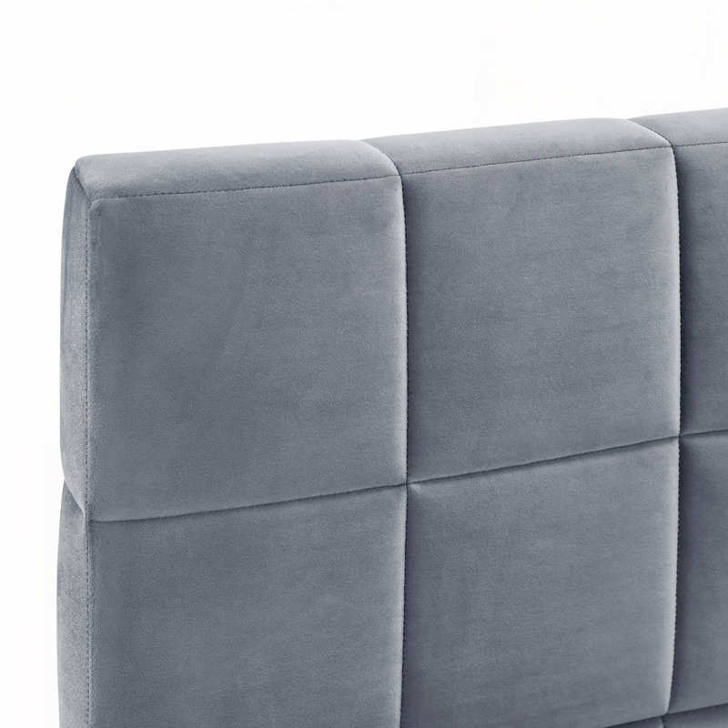 Upholstered Daybed/Sofa Bed Frame, Gray