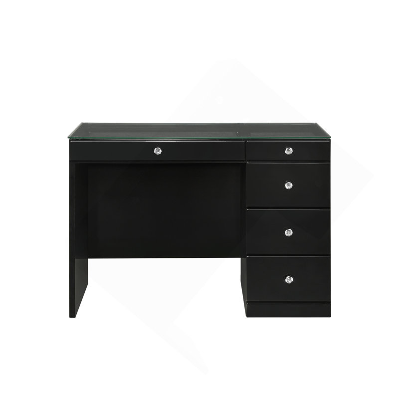 Meuble-lavabo 1 pièce 1 pièce Glam, Noir