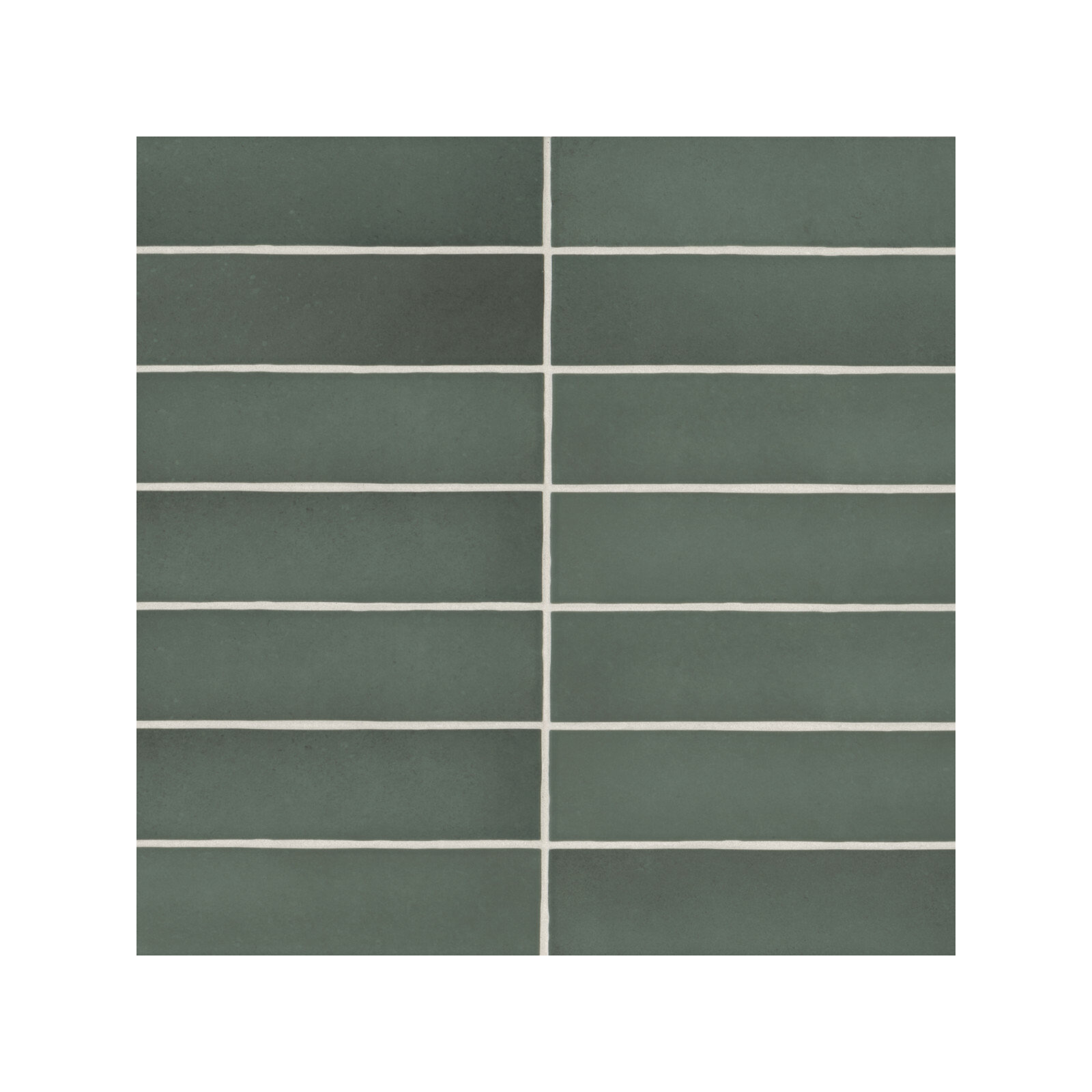 Makoto 2.5" x 10" Ceramic Tile, Midori Green
